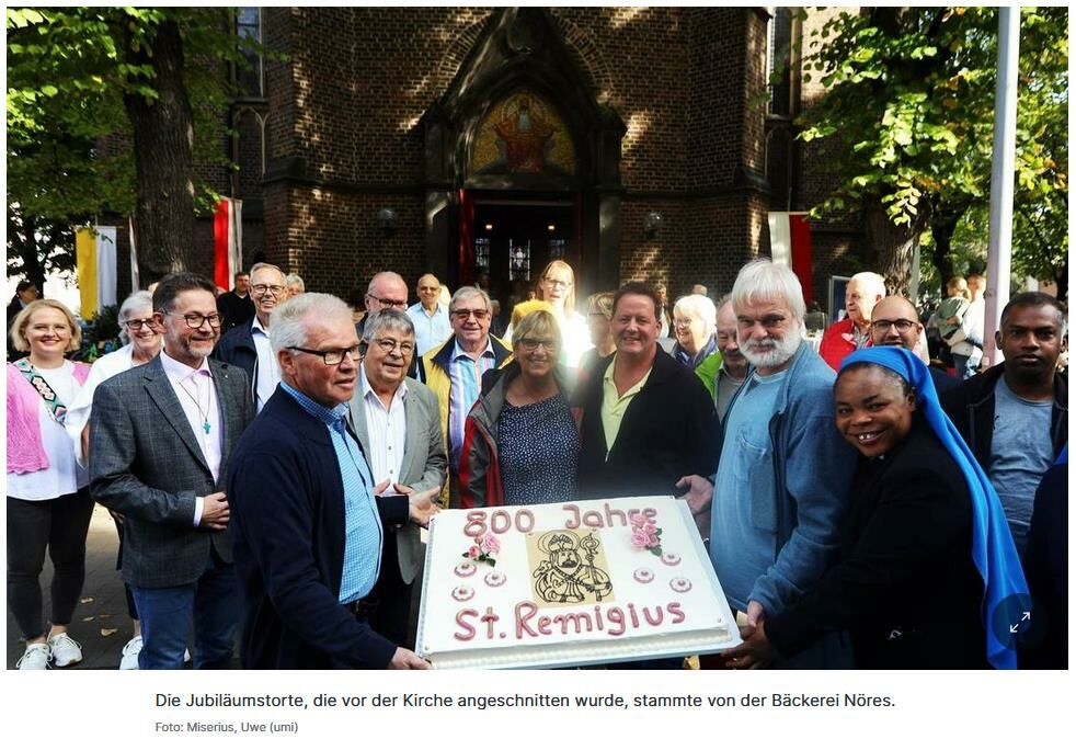 Wir gratulieren St. Remigius zum 800-jährigen Jubiläum!