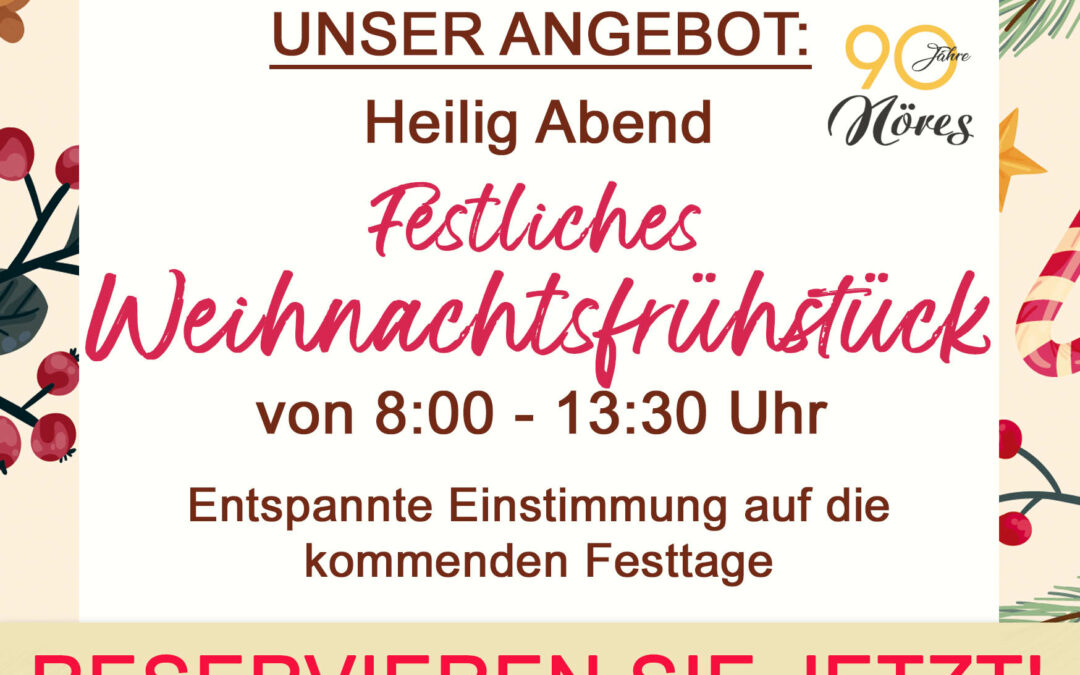 Weihnachtsfrühstück bei NÖRES