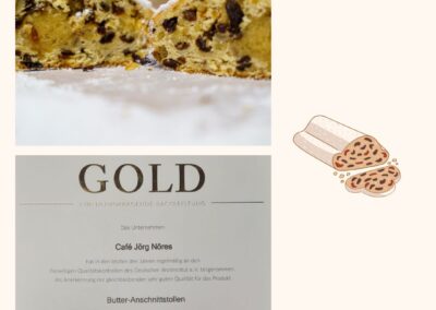 Goldmedallie für unseren Stollen – Wir sind sehr stolz!