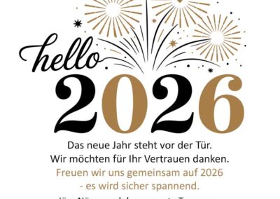 2026 steht vor der Tür